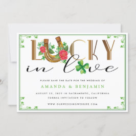 ラッキーインラブホースシューズ&シャムロック セーブザデート