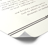 ラッキーインラブホースシ素朴ューのカスタムウェディングサイン ポスター (角)