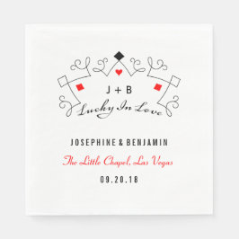 ラッキーインラブラスベガス結婚ズ スタンダードランチョンナプキン