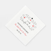 ラッキーインラブラスベガス結婚ズ スタンダードランチョンナプキン (角)