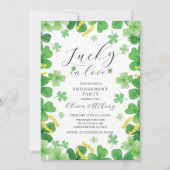 ラッキーインラブ婚約パーティ 招待状 (正面)