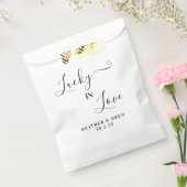 ラッキーインラブ宝くじスクラッチ結婚式の引き出物 フェイバーバッグ (封をした状態)