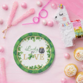 ラッキーインラブ紙プレート ペーパープレート (パーティー)