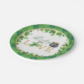 ラッキーインラブ紙プレート ペーパープレート (アングル)