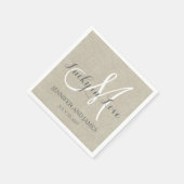 ラッキーインラブ素朴ズ結婚紙ナプキンス スタンダードカクテルナプキン (角)