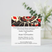 ラッキーインラブ結婚式招待状 招待状 (スタンド正面)