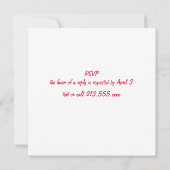 ラッキーインラブ結婚式招待状 招待状 (裏面)