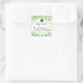 ラッキーインラブ4リーフクローバーブライダルシャワー スクエアシール (バッグ)