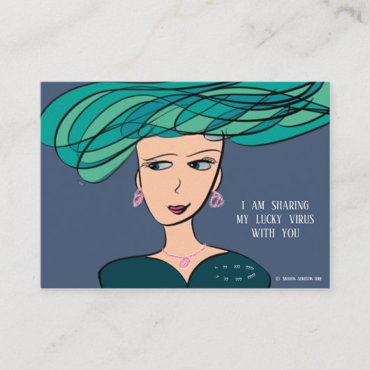 ラッキーウイルス – アンバサダーカード 名刺 (正面)