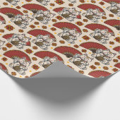 ラッキーウェ中国のルス猫ギフト包装紙 ラッピングペーパー (角)