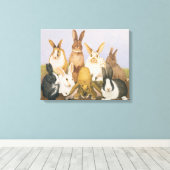 ラッキーウサギ キャンバスプリント (インサイチュ (ウッドフロア))