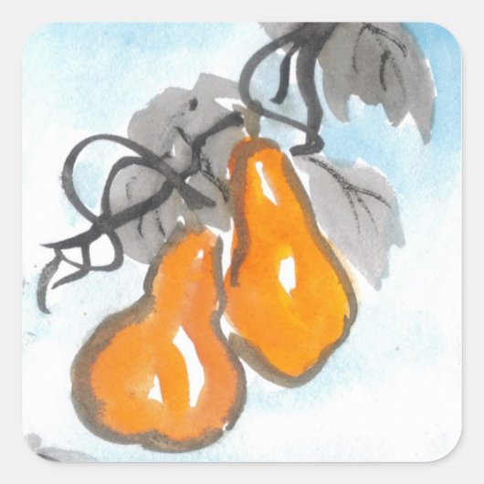 ラッキーウ中国のー・ルー・グルズシール スクエアシール (正面)