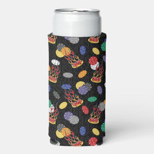 ラッキーカジノサイコロ スリム缶クーラー (Seltzer正面)