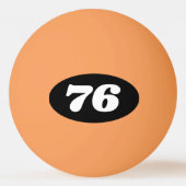 ラッキーカスタムナンバーのピンポンボール 卓球ボール (正面)