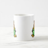 ラッキーカピバラの金のポット 楽しい聖パトリックの日 コーヒーマグカップ (中央)