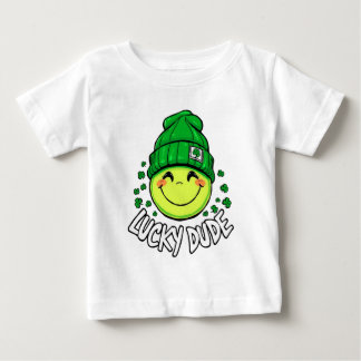 ラッキーガイ スマイルフェイス セントパトリックデー ベビーTシャツ
