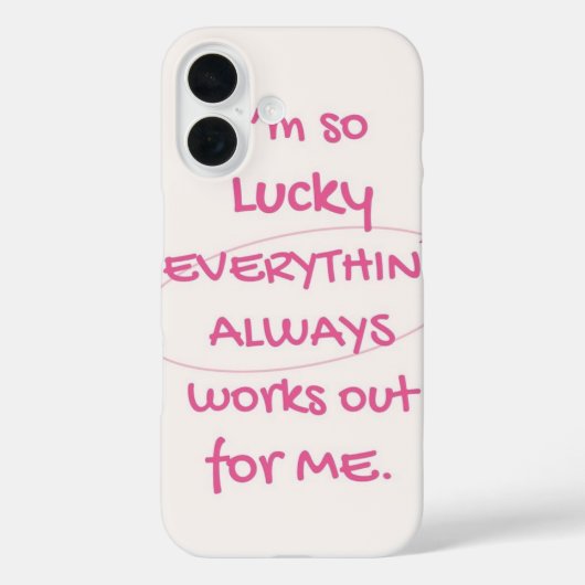 ラッキーガールフォンケース Case-Mate iPhoneケース (裏面)