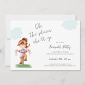 ラッキーガール自転車お別れ会 招待状 (正面)