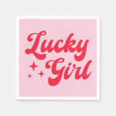 ラッキーガール スタンダードカクテルナプキン (正面)