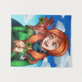 ラッキーガール タペストリー (正面(横))