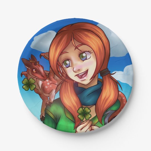 ラッキーガール ペーパープレート (正面)