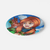 ラッキーガール ペーパープレート (アングル)