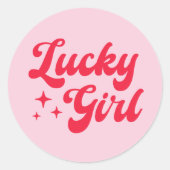 ラッキーガール ラウンドシール (正面)