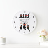 ラッキーキャッツ・ルイス・ウェイン ラージ壁時計 (ホーム)