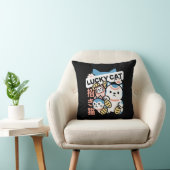 ラッキーキャットアート - 金の小判の招き猫 クッション (椅子)