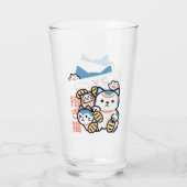 ラッキーキャットアート – 金貨の招き猫 タンブラーグラス (裏面)