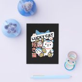 ラッキーキャットアート – 金貨の招き猫 チラシ (シングル)