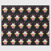 ラッキーキャットキューピッド ラッピングペーパー (フラット)