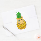 ラッキーキャットシール – かわいいプレゼントアイディア ラウンドシール (封筒)