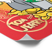 ラッキーキャットジェリーと金ゴールド ポスター (角)