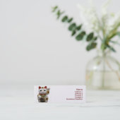 ラッキーキャットビジネスカード スキニー名刺 (スタンド正面)