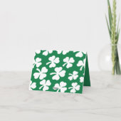 ラッキーキャットフェイス セントパトリックデー 猫好きのためのカード シーズンカード (裏面)