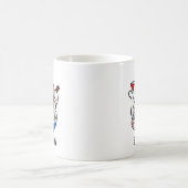 ラッキーキャットラーメン - 名前入り コーヒーマグカップ (中央)
