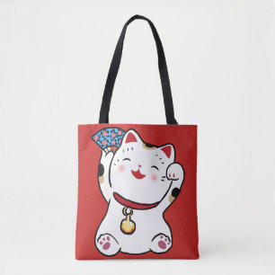 ラッキーキャット招き猫トート トートバッグ