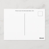 ラッキーキャット祈りの言葉プラーク:東京・日本はがき ポストカード (裏面)