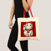 ラッキーキャット トートバッグ (正面(商品))