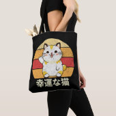 ラッキーキャット トートバッグ (クローズアップ)