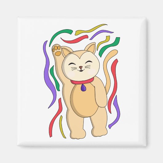 ラッキーキャット マグネット (正面)