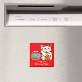 ラッキーキャット。不吉な魚 マグネット (インサイチュ (食洗機))