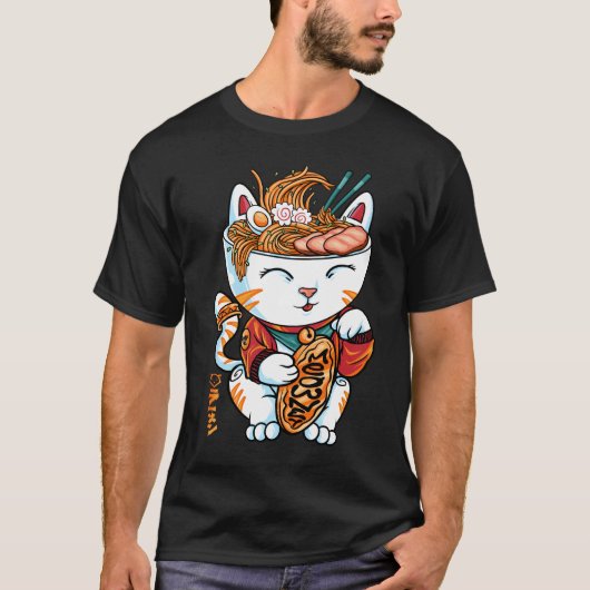 ラッキーキャット Tシャツ (正面)