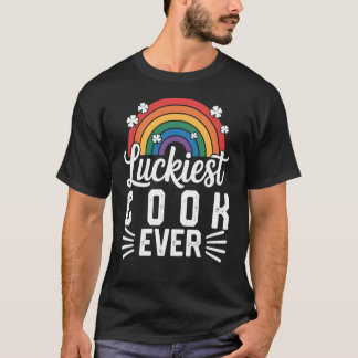 ラッキークック・エバー 聖パトリックの祝日 虹 シャムロック Tシャツ