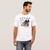 ラッキークラッパイシャツおもしろい魚釣り Tシャツ (正面フル)