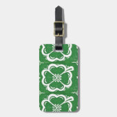 ラッキークローバーの荷物タグ ラゲッジタグ (正面縦)