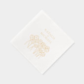 ラッキークローバーエレガントズ名結婚前 箔ナプキン (右)
