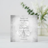 ラッキークローバーグレーホワイトグリーンオレンジアイリッシュ結婚ズ 招待状 (スタンド正面)