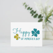 ラッキークローバーシャムロックスケッチセントパトリックの日 シーズンポストカード (スタンド正面)